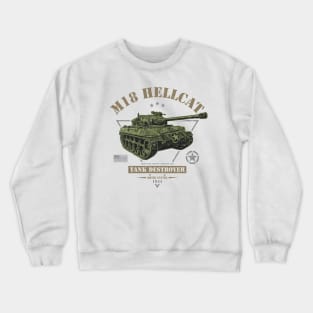 M18 Hellcat WW2 Tank Destroyer Crewneck Sweatshirt